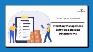 Inventory Management Software Selection Determinants