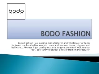 Bodo Fashion Party Wear Sandals For Women