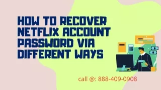 How to Recover Netflix Account Password via Different ways