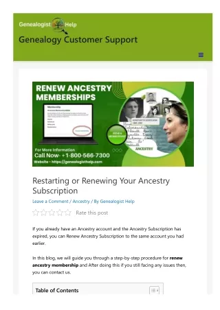 How to Renew and Cancel Ancestry Membership with Subscription Cost?