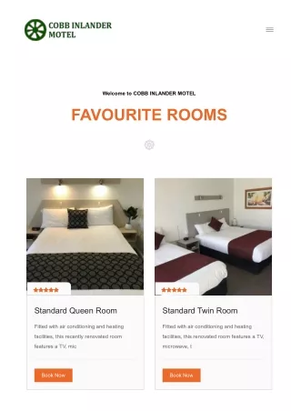 Best Accommodation In Hay | Cobb Inlander Motel