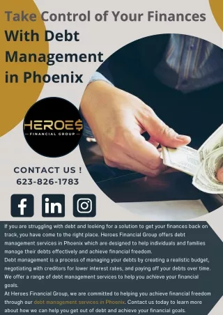 Take Control of Your Finances with Debt Management in Phoenix