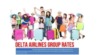 Delta Airlines Group Rates