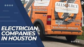 Electrician Companies in Houston