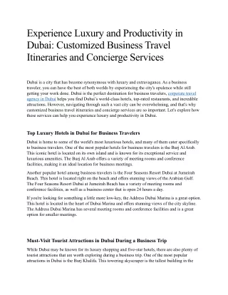 Best Travel Agency in UAE |  BMW Car Rental Dubai | Corporate Travel Agency