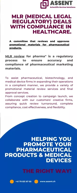 "MLR review pharma" is a process for ensuring regulatory compliance in pharma