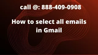 How to select all emails in Gmail