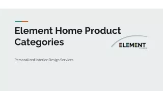 element home product categories