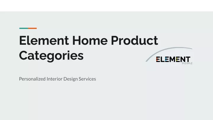 element home product categories