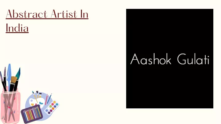 abstract artist in india