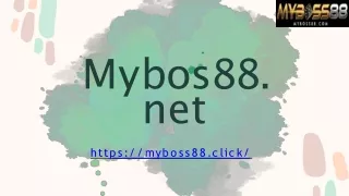 Trusted Online Casino Mybos88.net