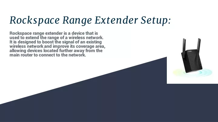 rockspace range extender setup