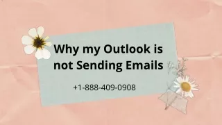 Why my Outlook is not Sending Emails