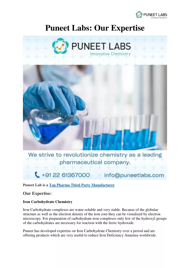 puneet labs our expertise