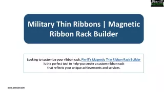 Military Ribbons - Magnetic Ribbon Rack Builder