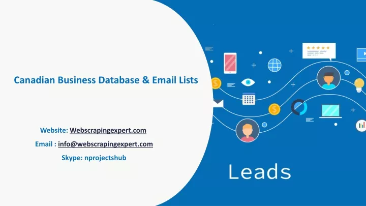 canadian business database email lists