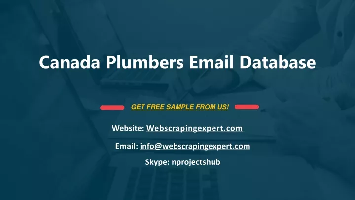 canada plumbers email database