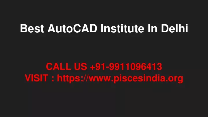 best autocad institute in delhi