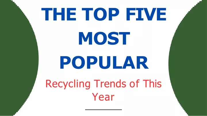 the top five most popular