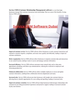 service crm customer relationship management