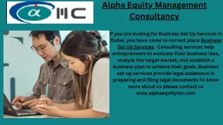 Alpha Equity Management Consultancy | Dubai