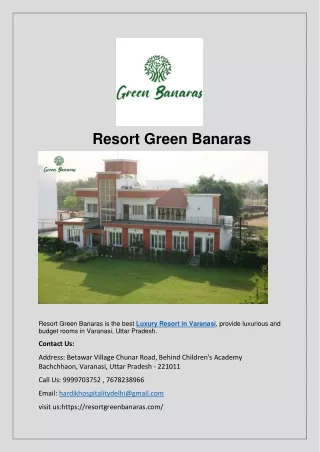 Luxury Resort in Varanasi