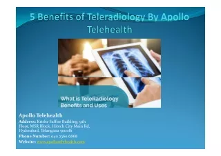 5 Benefits of Teleradiology With Apollo Telehealth