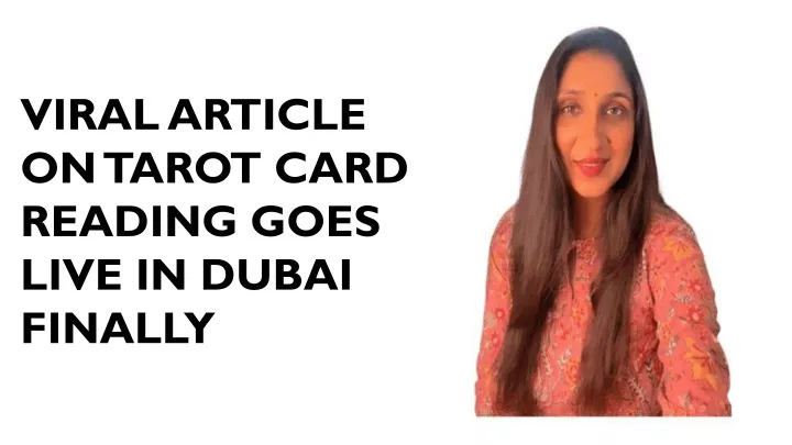 viral article on tarot card reading goes live