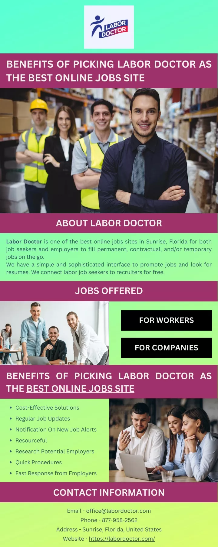 benefits of picking labor doctor as the best