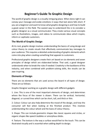 beginner s guide to graphic design
