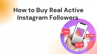 How to Buy Real Active Instagram Followers