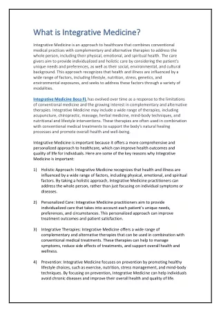 what is integrative medicine what is integrative