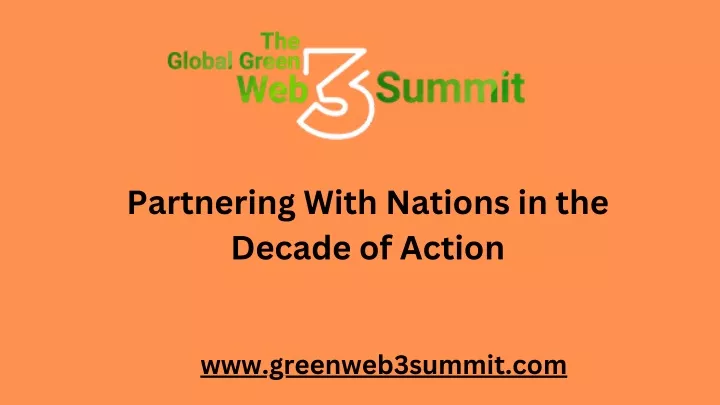 partnering with nations in the decade of action