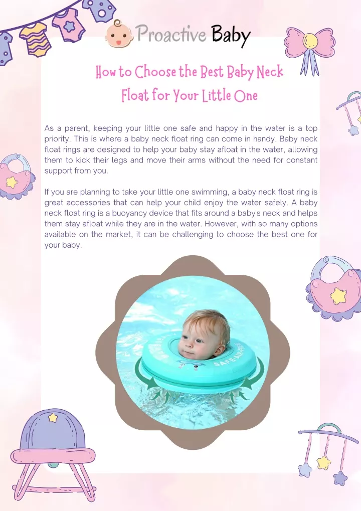 how to choose the best baby neck float for your