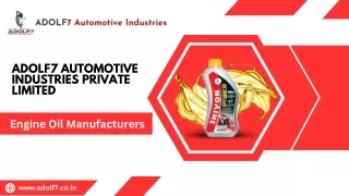 India’s Most Prominent Industrial Lubricants & Engine Oil Manufacturer