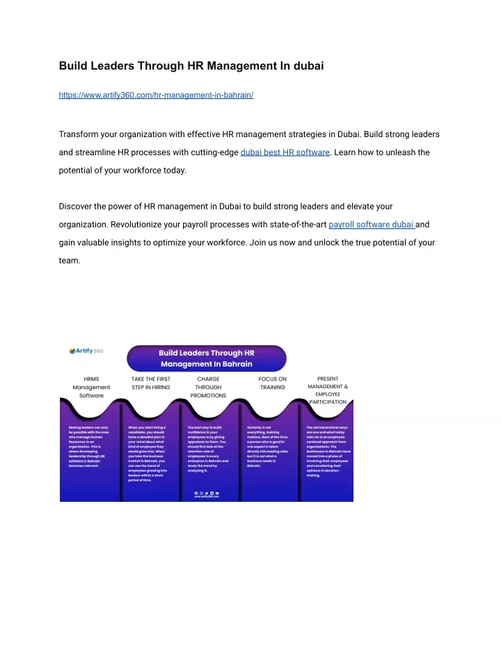 build leaders through hr management in dubai