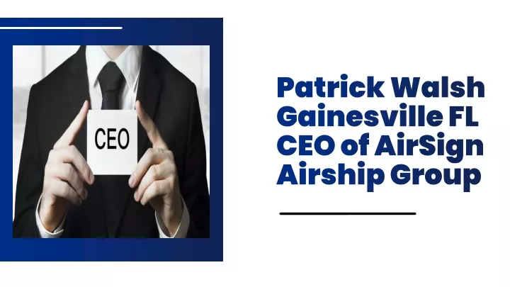 patrick walsh gainesville fl ceo of airsign