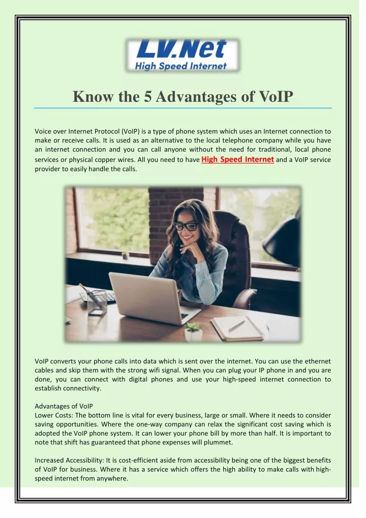 PPT - Know The 5 Advantages Of VoIP PowerPoint Presentation, Free ...