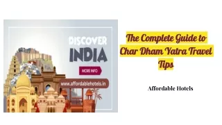 the complete guide to char dham yatra travel tips