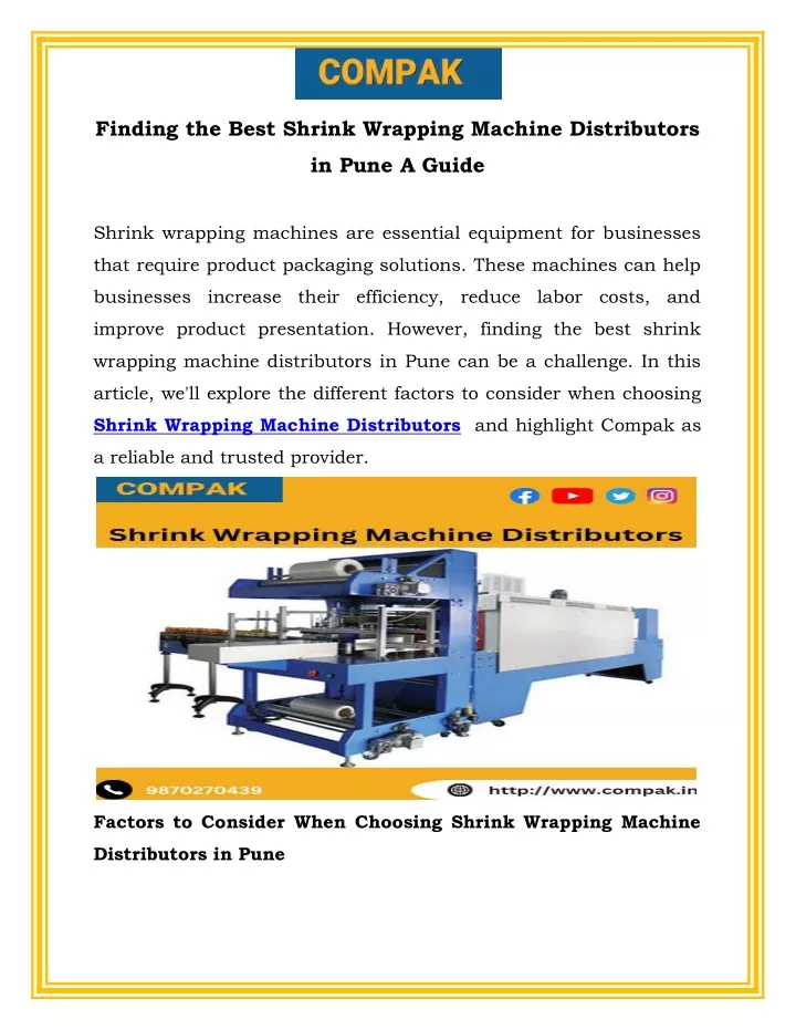 finding the best shrink wrapping machine