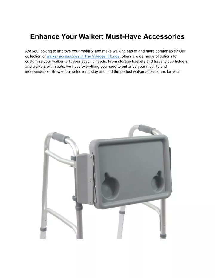 enhance your walker must have accessories