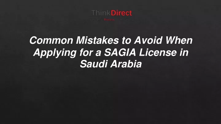 common mistakes to avoid when applying for a sagia license in saudi arabia