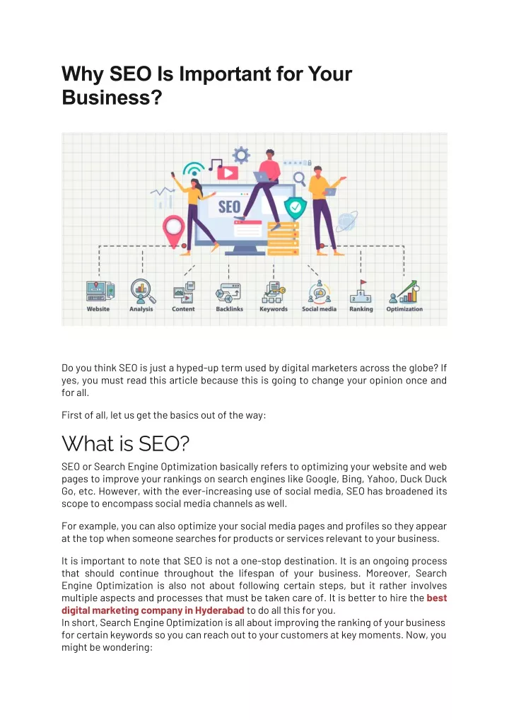 why seo is important for your business