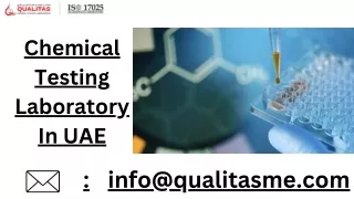 Chemical Testing Laboratory In UAE