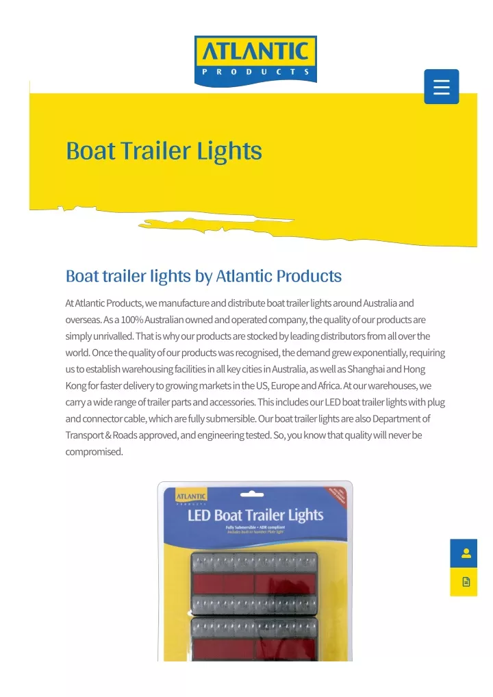 boat trailer lights