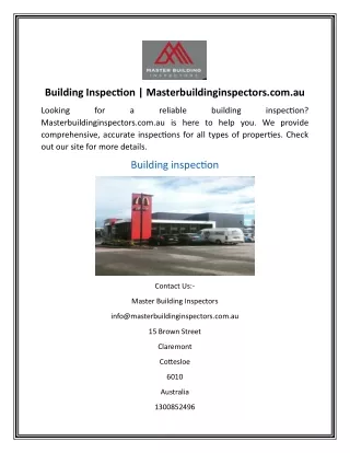 building inspection masterbuildinginspectors