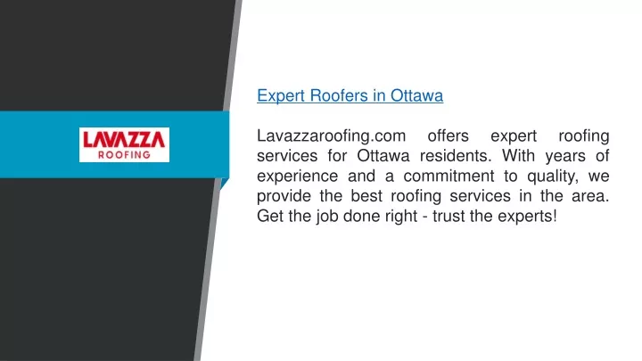 expert roofers in ottawa lavazzaroofing