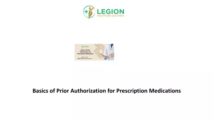 basics of prior authorization for prescription