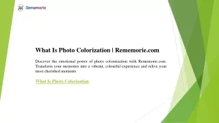what is photo colorization rememorie com discover