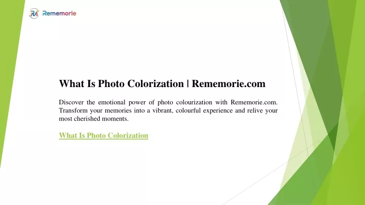 what is photo colorization rememorie com discover